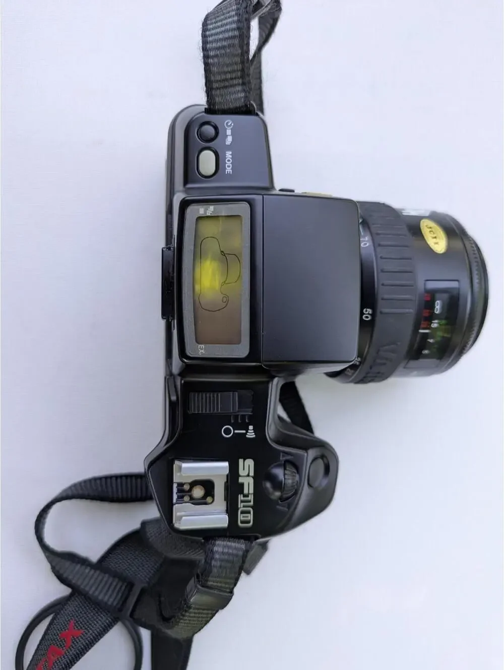 Pentax SF10 35mm camera, vivitar 28-70mm, 1:3.5-4.5 autofocus zoom, japan, as is